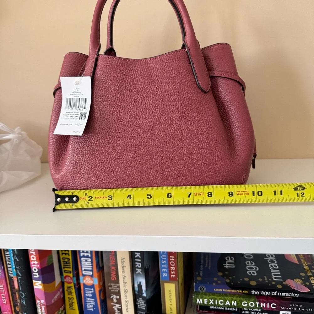 NWT Kate Spade Dumpling Bag Pebbled Leather Top-Handle in Pomegranate - Picture 5 of 7